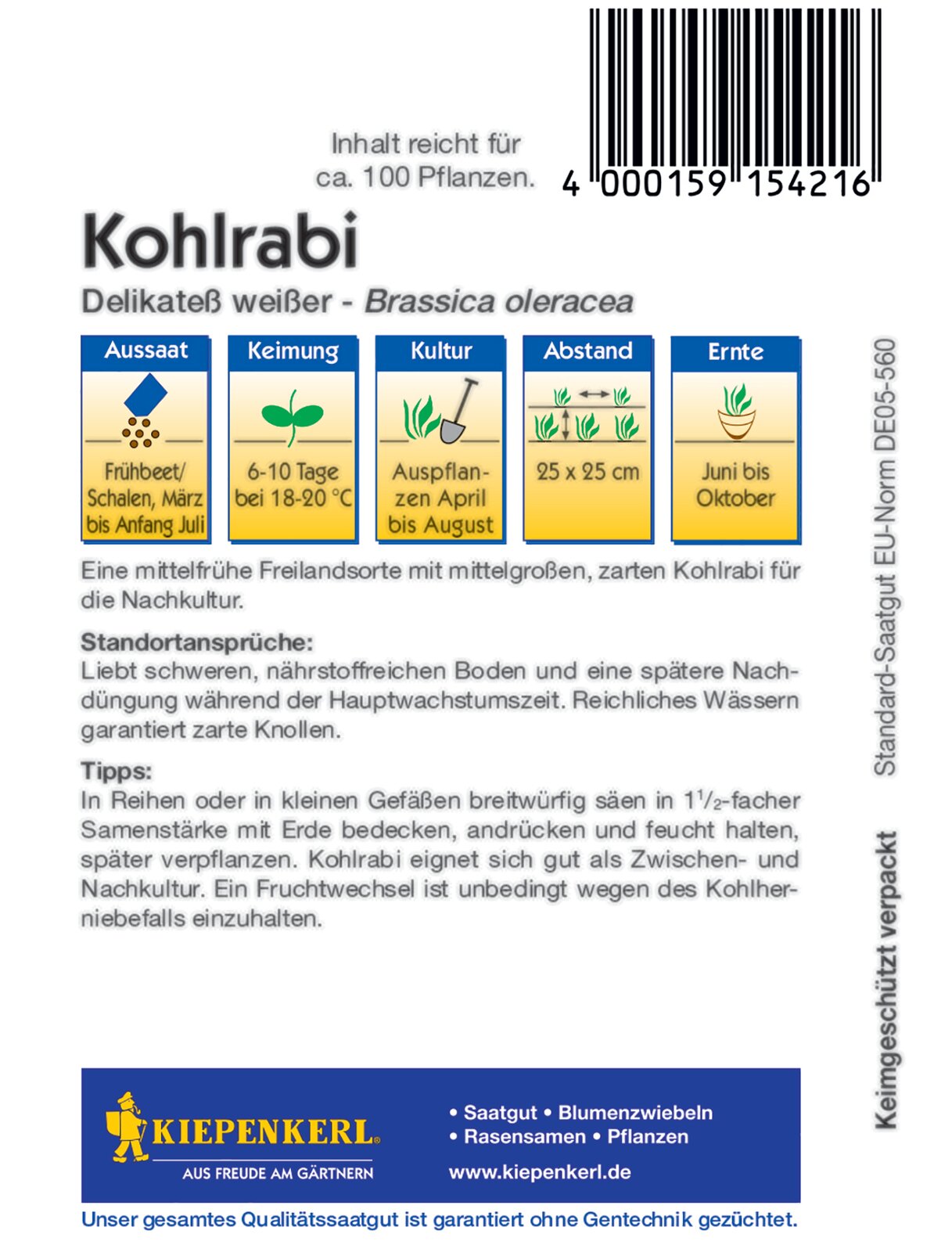 Kohlrabi Delikateß weißer