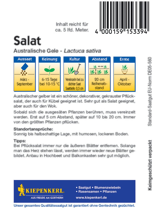 Pflücksalat Australische Gele