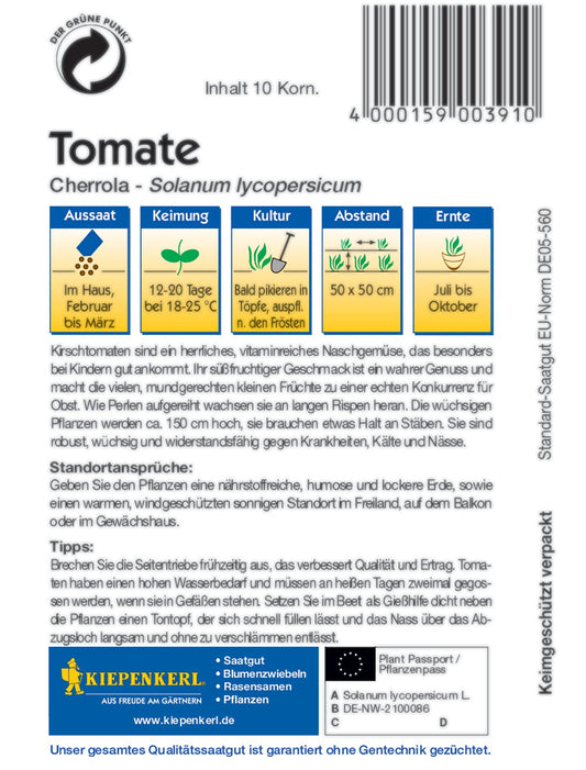 Cherry-Tomate Cherrola, F1