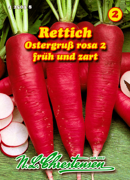 Rettich Ostergruß rosa 2