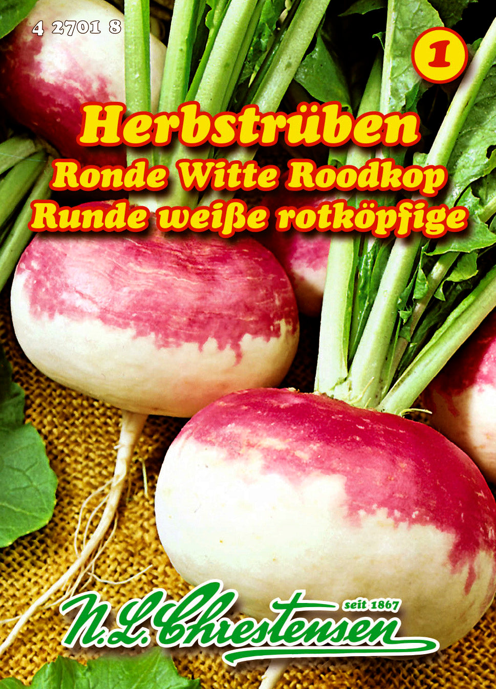 Herbstrübe Runde weiße rotköpfige