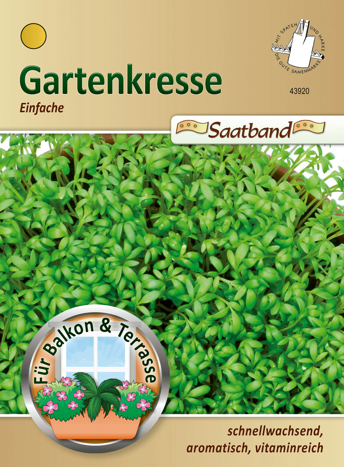 Gartenkresse Einfache (Saatband)