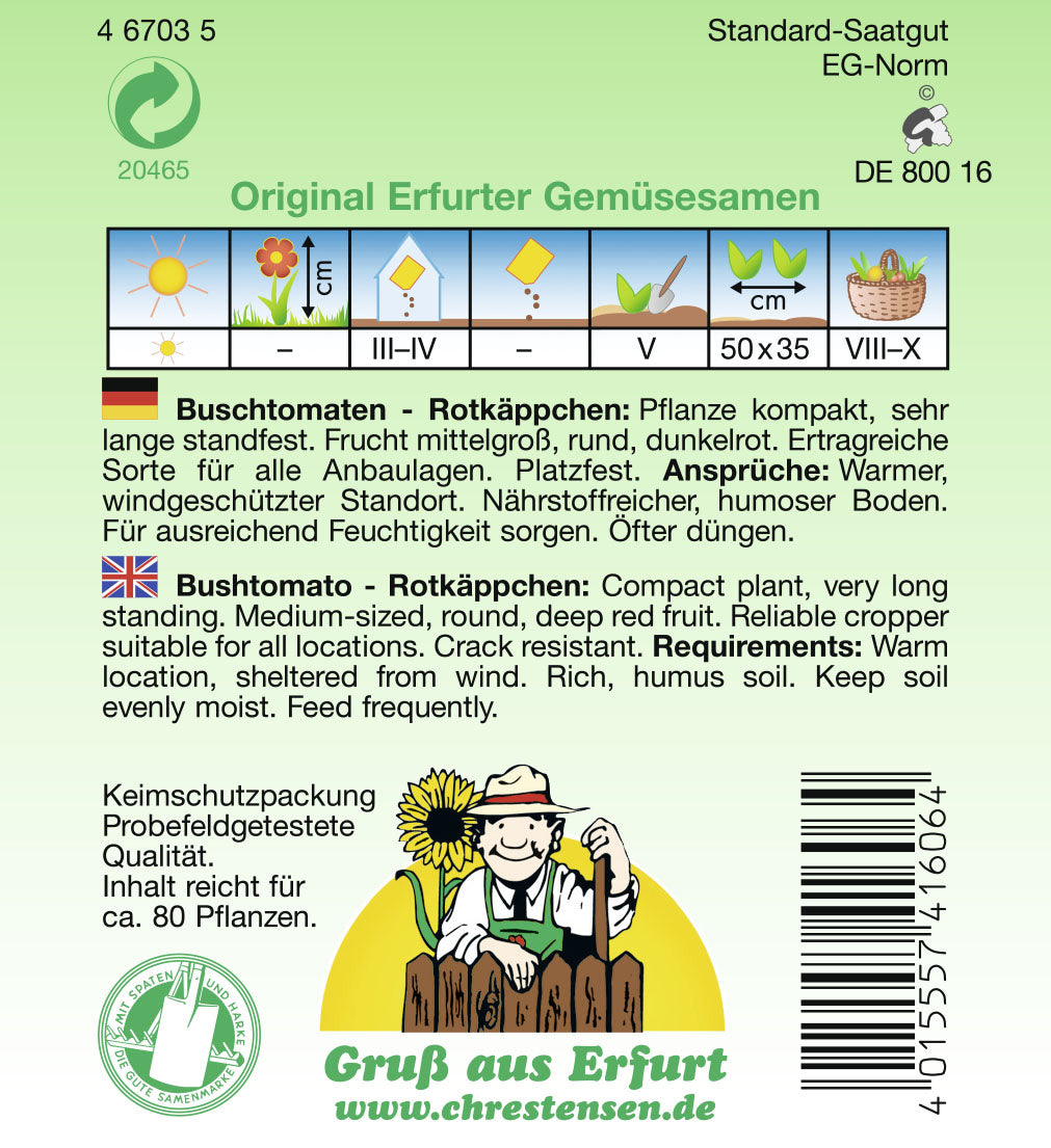 Buschtomate Rotkäppchen