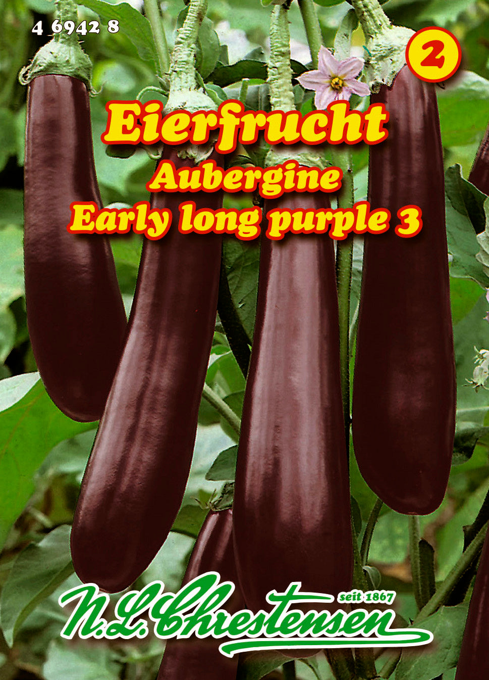 Aubergine Early Long Purple 3